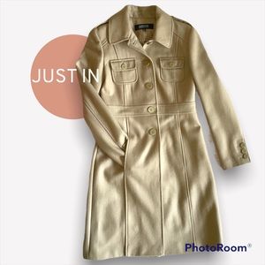 Kenneth Cole Reaction Size 6 Tan Pea Coat